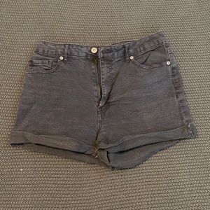 Forever 21 Black Denim Shorts